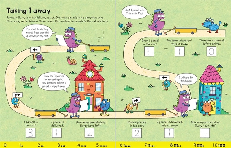 Usborne Wipe-Clean Book Series (16 Titles) - Pupsik Singapore