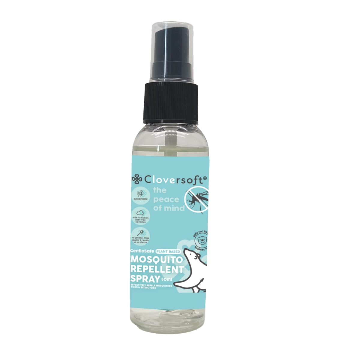 Cloversoft Plant Based Mosquito Repellent Spray, 50ml (Exp 11/27)