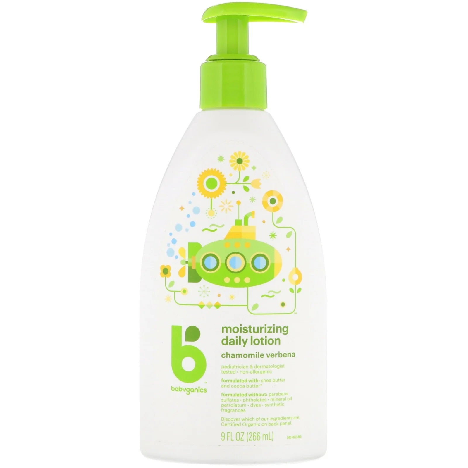 Babyganics Moisturizing Daily Lotion - Chamomile Verbena (266ml)