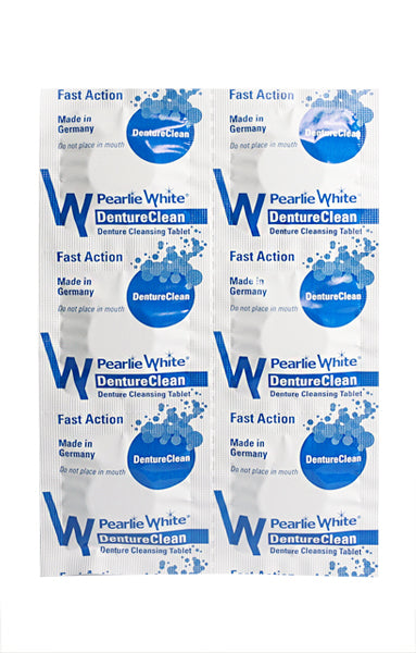 Pearlie White DentureClean Denture Cleansing Tablets (3 x 42 tablets) - Exp 02/26