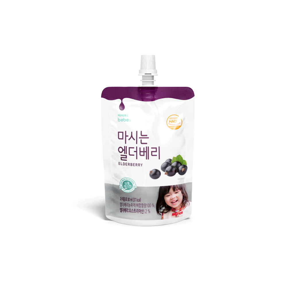 Bebefood Elderberry Juice, 80ml x 10 pouches (Exp 07/26)