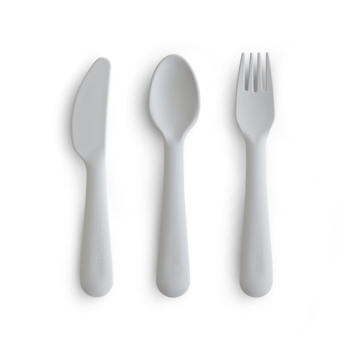 Mushie Cutlery Set - Fork, Spoon and Knife (5 Colors) - Pupsik Singapore