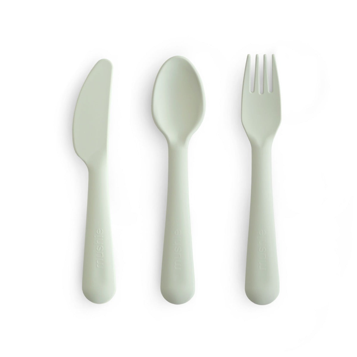 Mushie Cutlery Set - Fork, Spoon and Knife (5 Colors) - Pupsik Singapore
