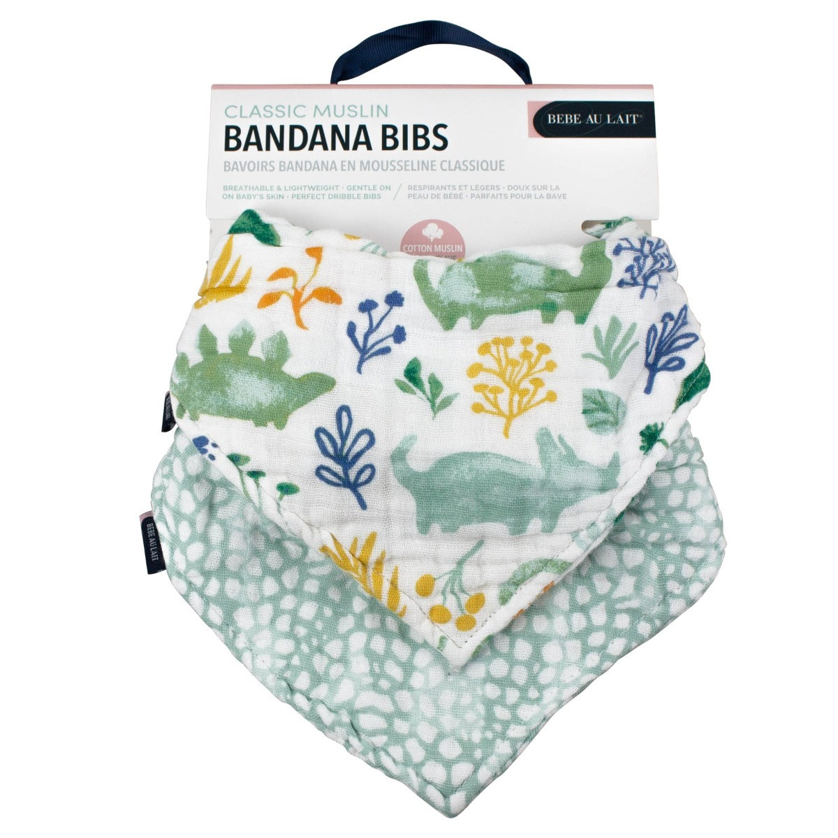 Bebe Au Lait Classic Muslin Bandana Bib, 2pk (10 Designs) - Pupsik Singapore