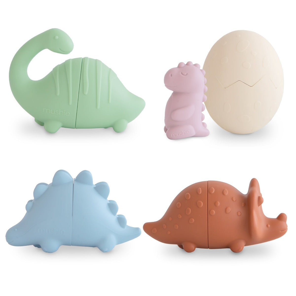 Mushie Mold Free Bath Play Set, 4pcs (3 Designs)