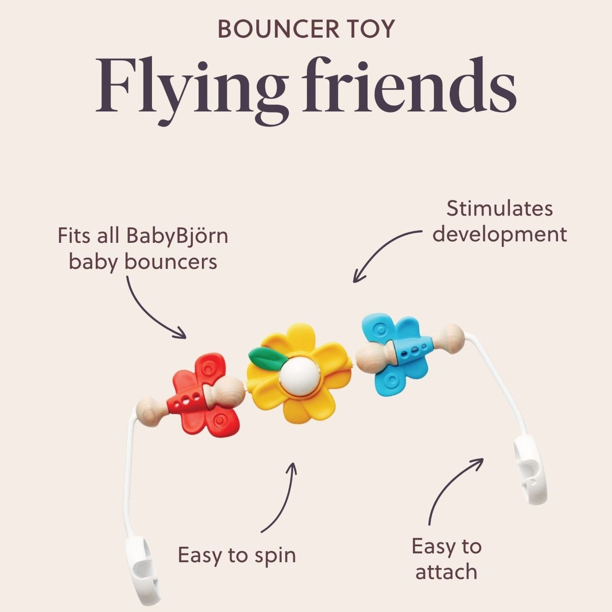 Baby Bjorn Bouncer Toy - Flying Friends