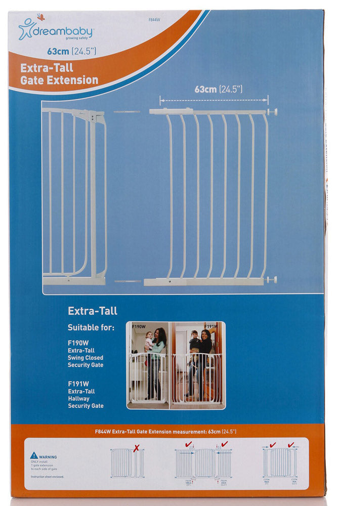 Dreambaby Extra-Tall Gate Extensions (2 Sizes, 63-100cm)