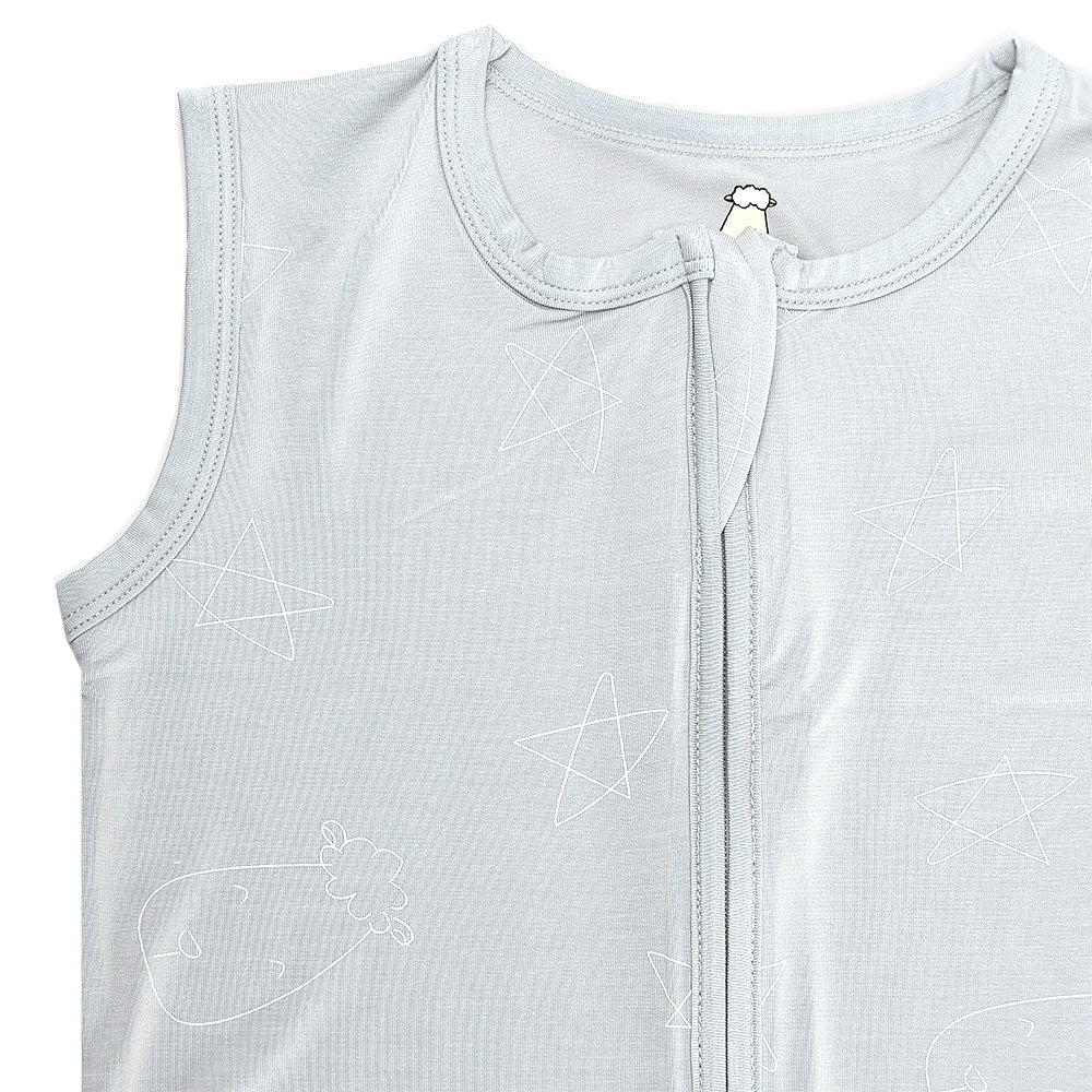 Baa Baa Sheepz Wearable Blanket Zip Sleep Bag - Cute Big Star & Head Grey (4 Sizes)