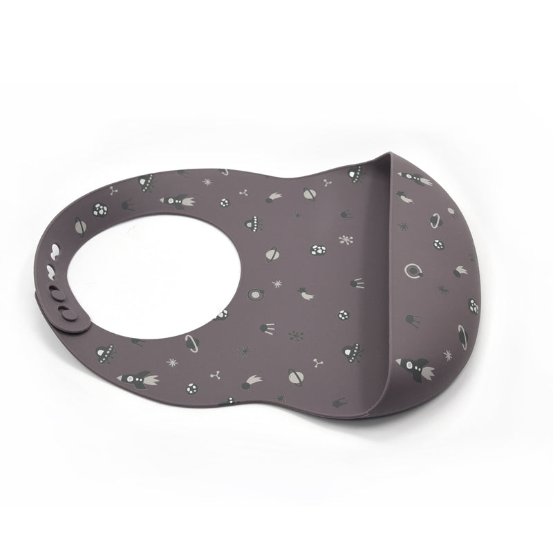 Biomom Silicone Round Baby Bib (11 Designs) - Pupsik Singapore