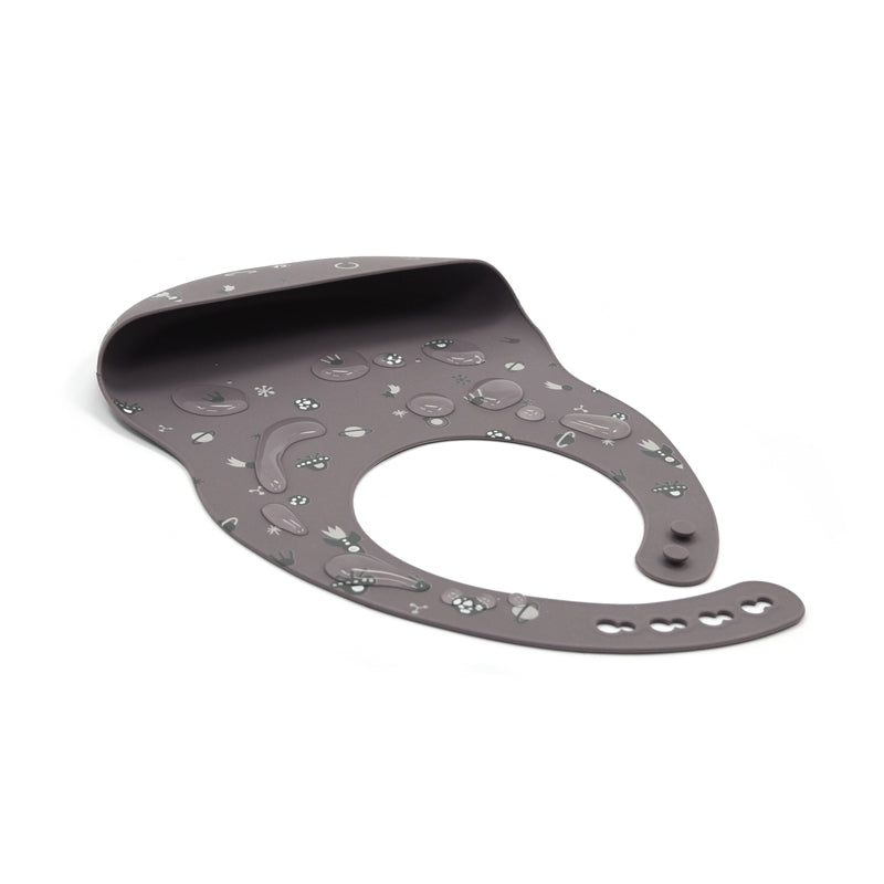 Biomom Silicone Round Baby Bib (11 Designs) - Pupsik Singapore