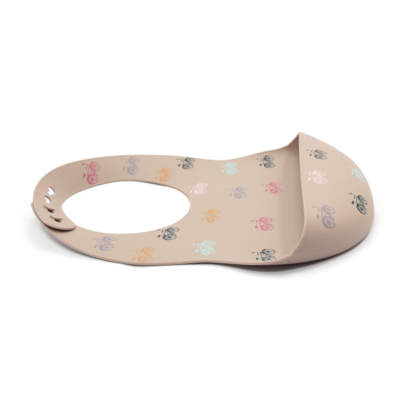 Biomom Silicone Round Baby Bib (11 Designs) - Pupsik Singapore