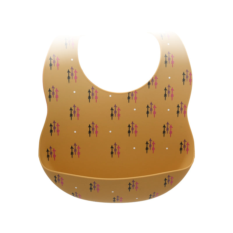 Biomom Silicone Round Baby Bib (11 Designs) - Pupsik Singapore