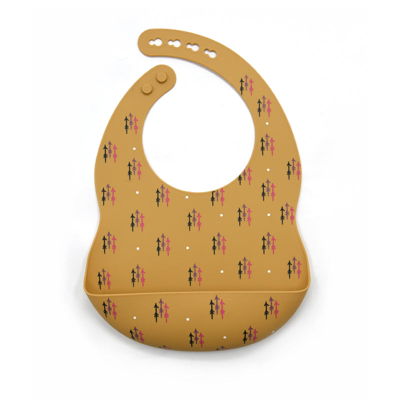 Biomom Silicone Round Baby Bib (11 Designs) - Pupsik Singapore