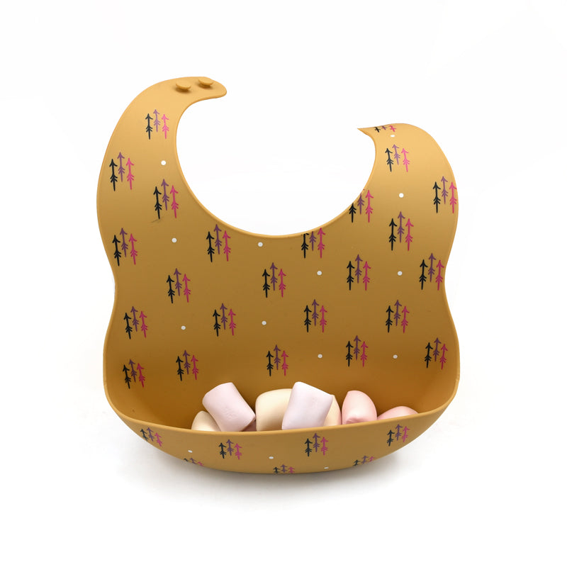 Biomom Silicone Round Baby Bib (11 Designs) - Pupsik Singapore