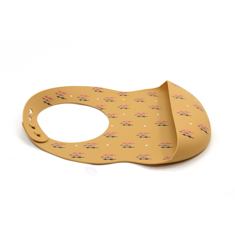 Biomom Silicone Round Baby Bib (11 Designs) - Pupsik Singapore