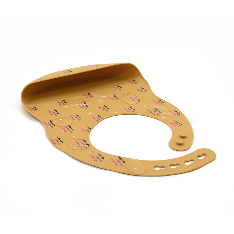 Biomom Silicone Round Baby Bib (11 Designs) - Pupsik Singapore