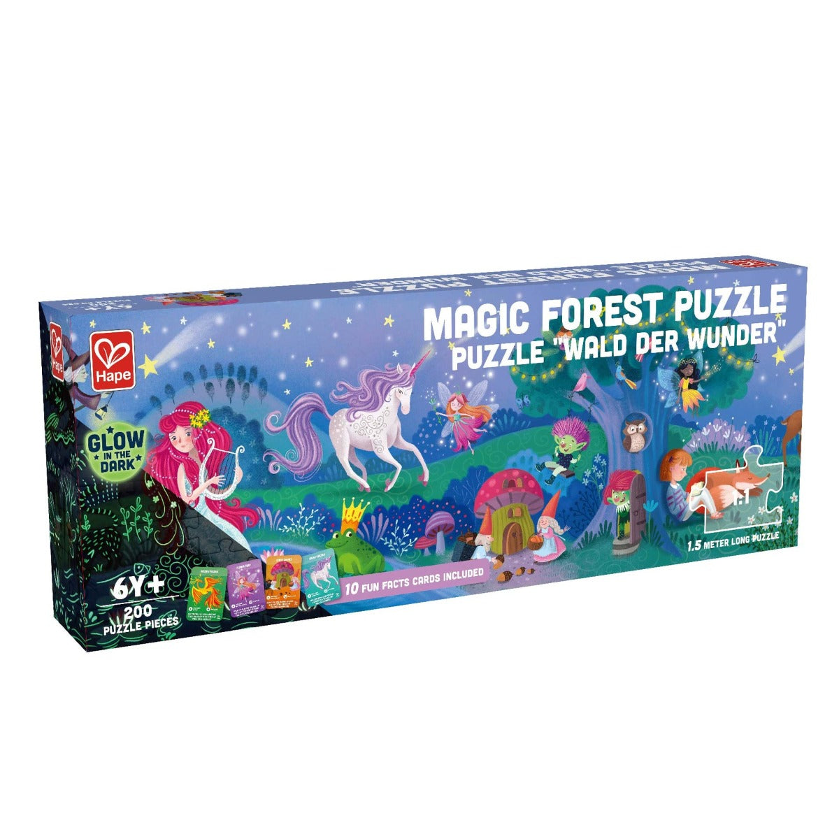 Hape Glow-in-the-Dark Puzzle, 200 pieces - Magic Forest
