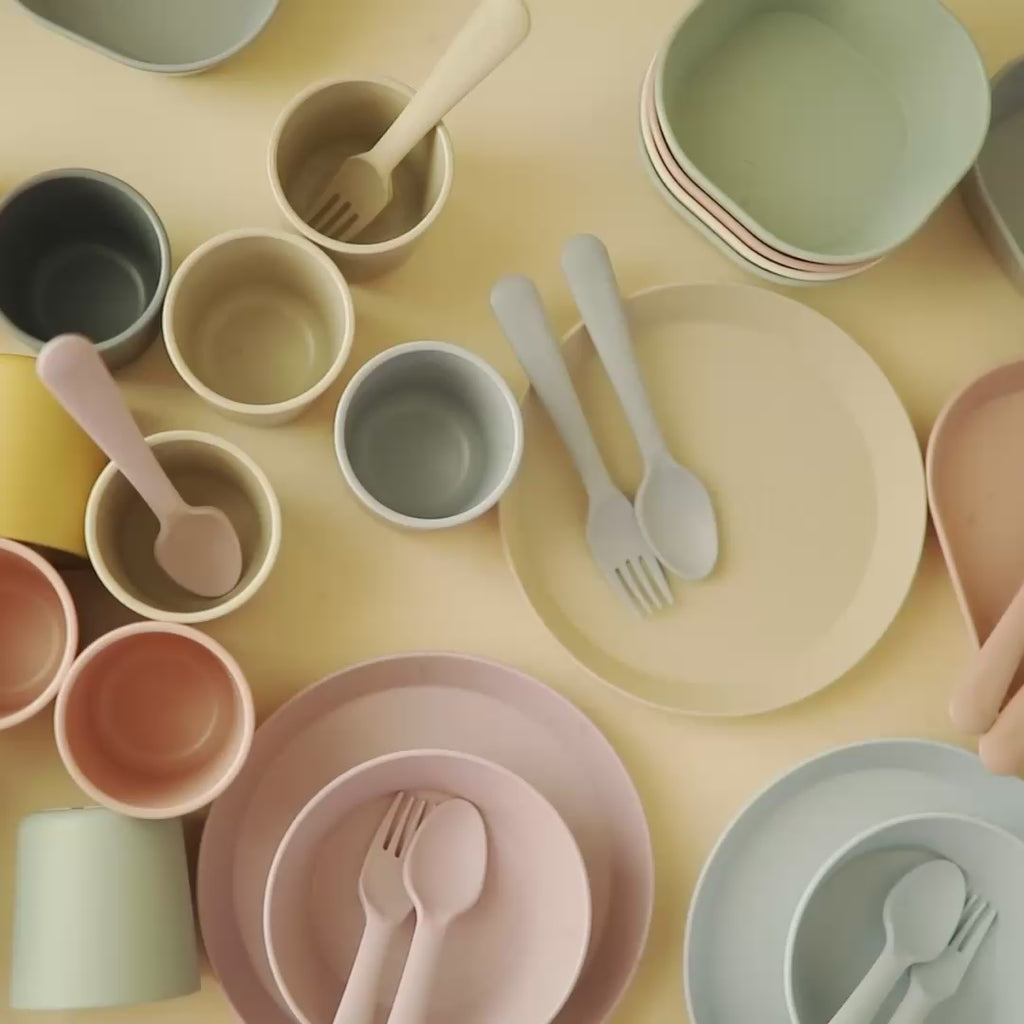 Mushie Cutlery Set - Fork, Spoon and Knife (5 Colors)