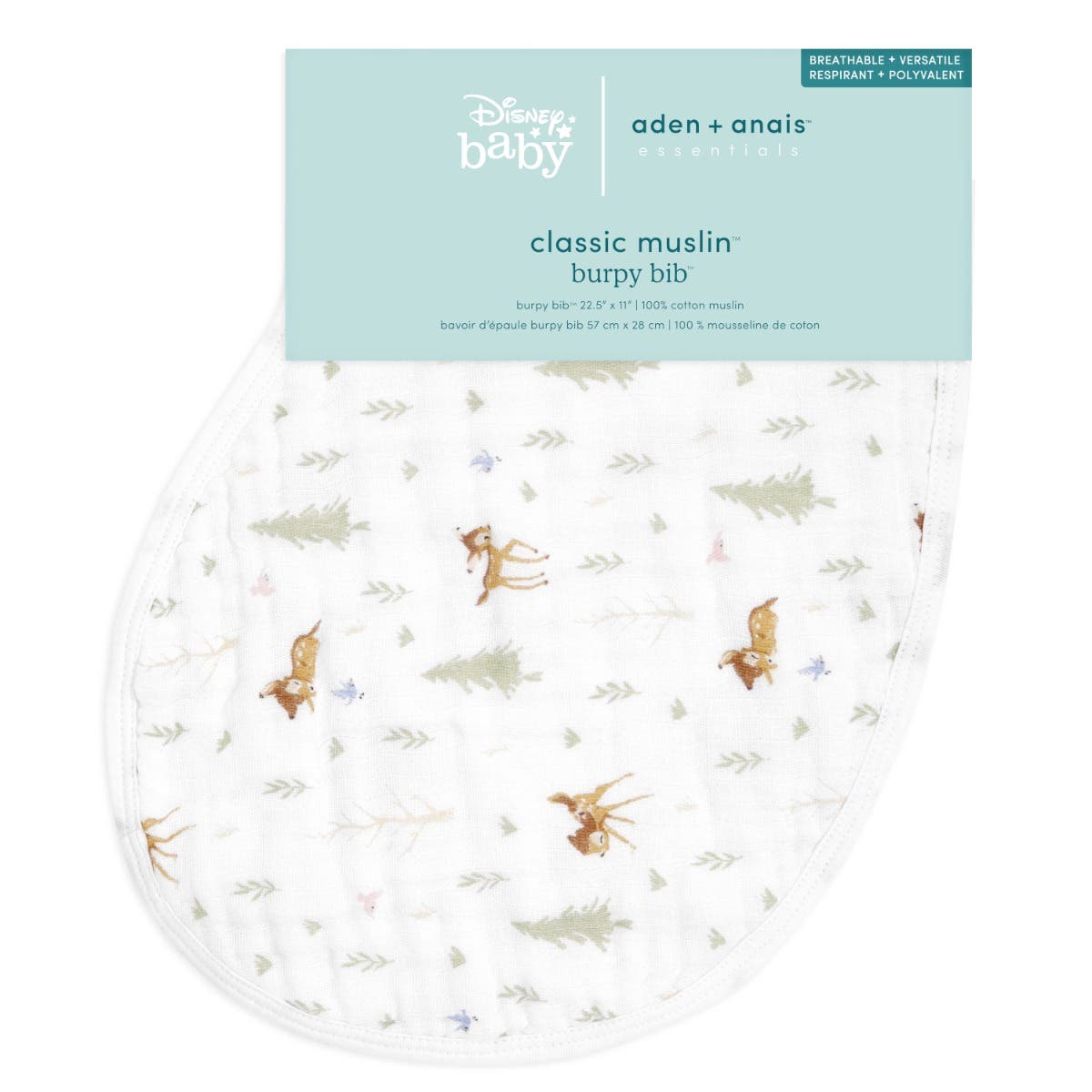Aden Anais Essential Classic Muslin Burpy Bibs, 1pk (12 Designs)