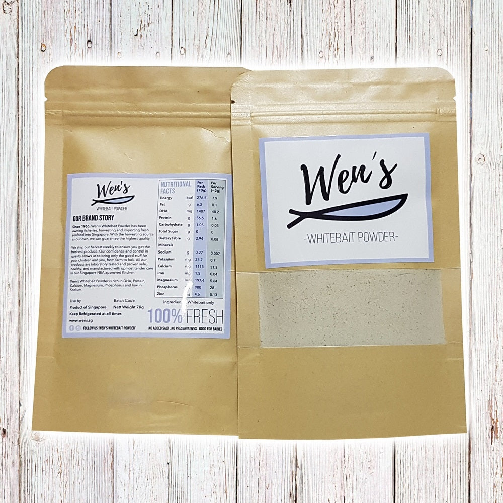 Wen's Whitebait Powder Refill Pack (70g) - exp 02/26
