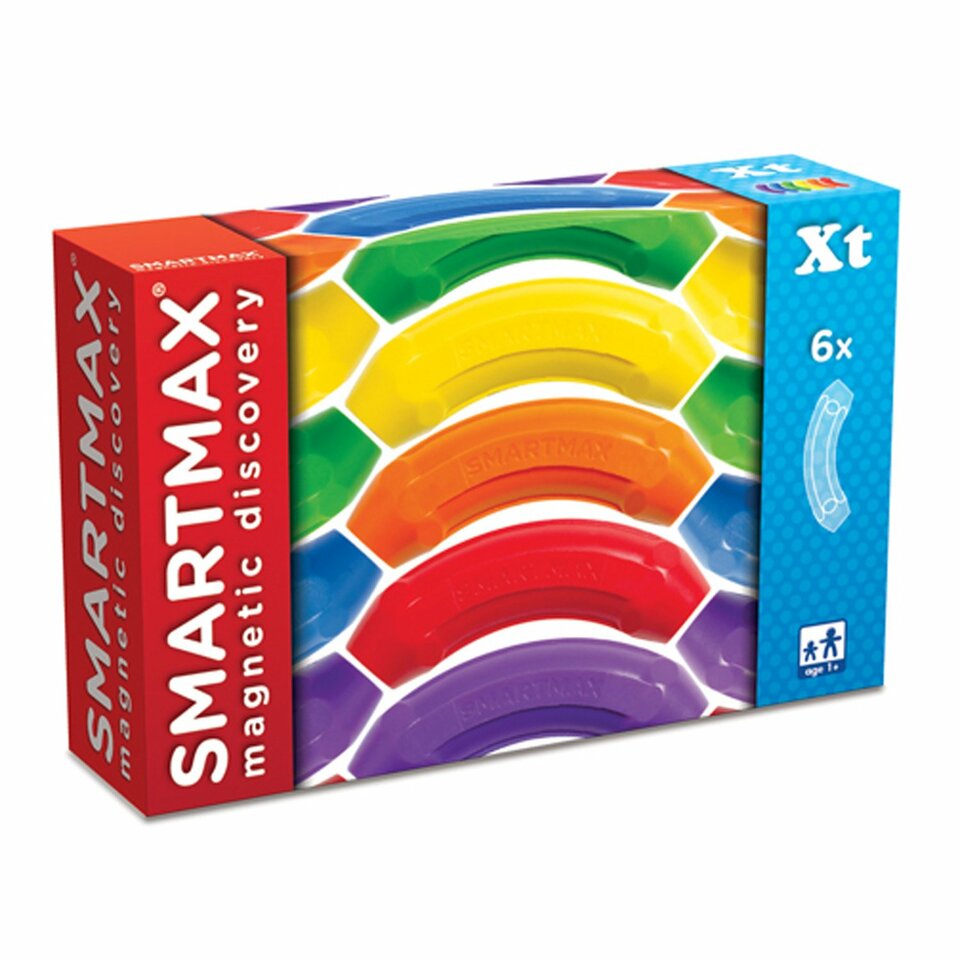 SmartMax 6 Curved Bars Extension Set Magnetic Building Toy