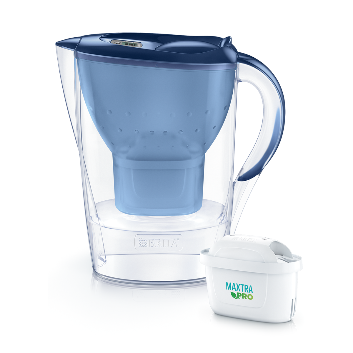 Brita Marella Cool Water Filter Jug (1x Maxtra Pro Filter) -  2.4L Blue