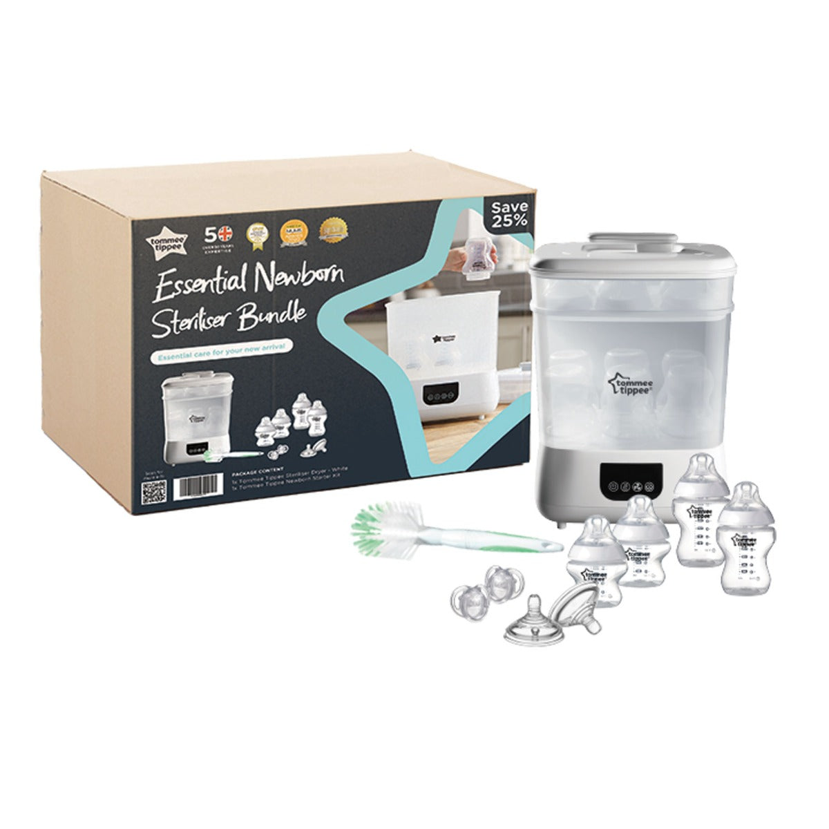 Tommee Tippee Essential Newborn Steriliser Bundle