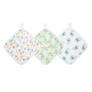 Aden Anais Essentials Cotton Muslin Washcloths, 3pk (7 designs)