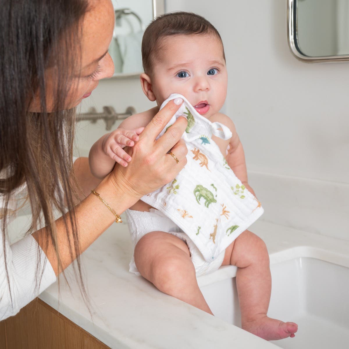 Aden Anais Essentials Cotton Muslin Washcloths, 3pk (7 designs)