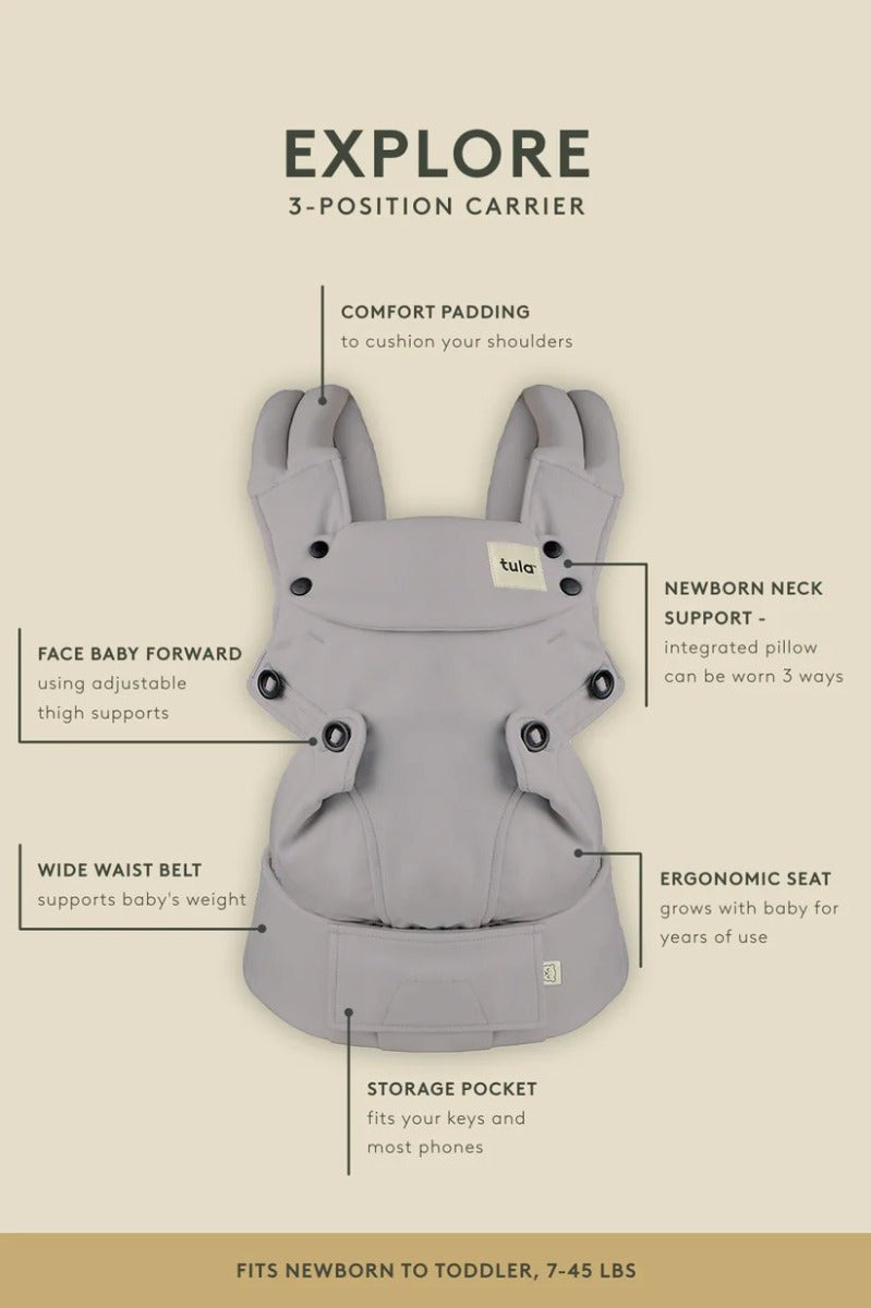 Tula Classic Explore Mesh Baby Carrier (5 Designs)