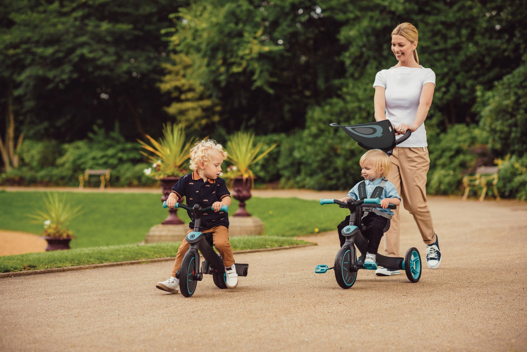 Globber Explorer Trike 4 in 1 - V3 (4 Colours) - Pupsik Singapore