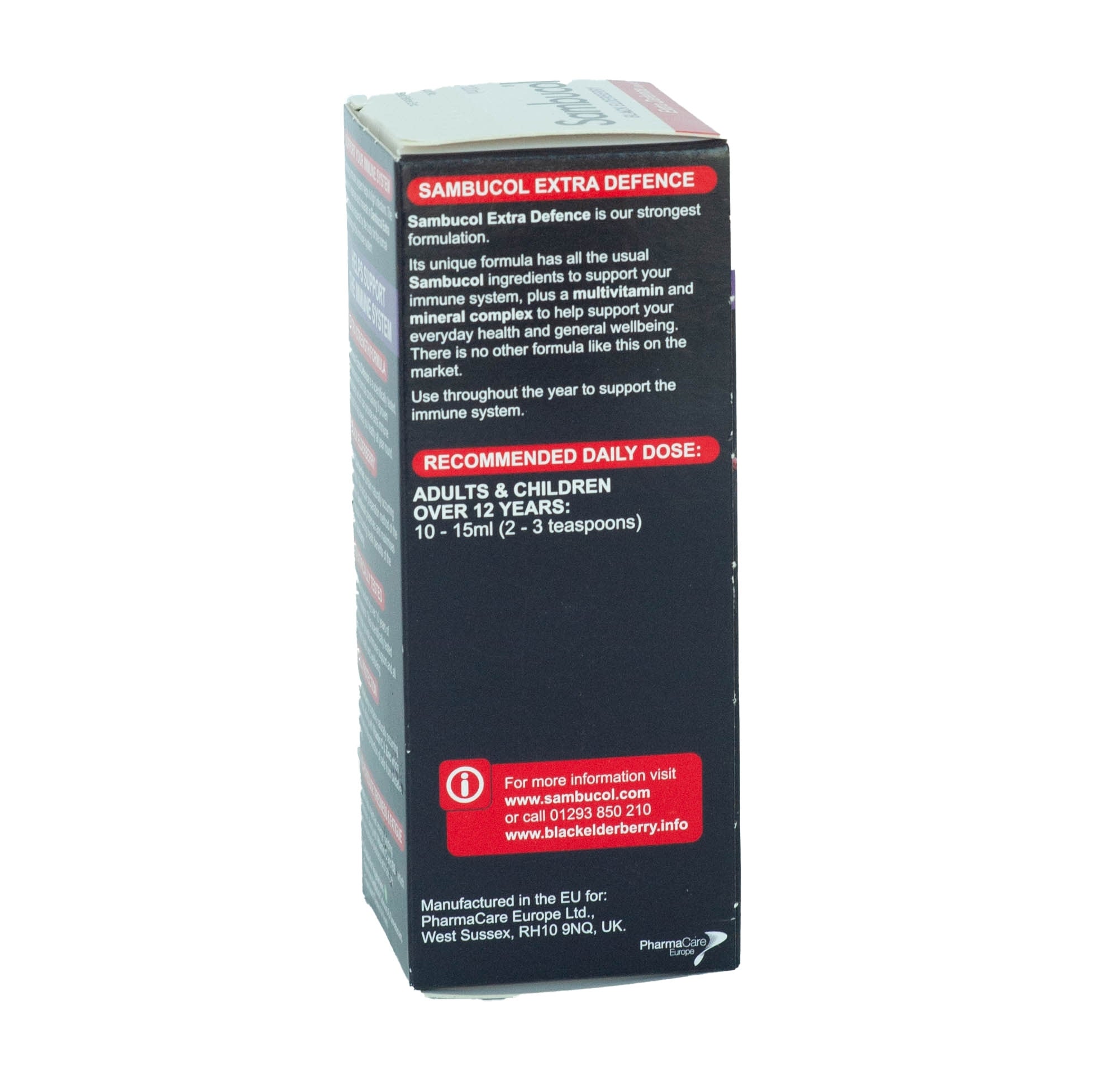 Sambucol Extra Defence Liquid for 12Y+, 120ml - Exp 07/26