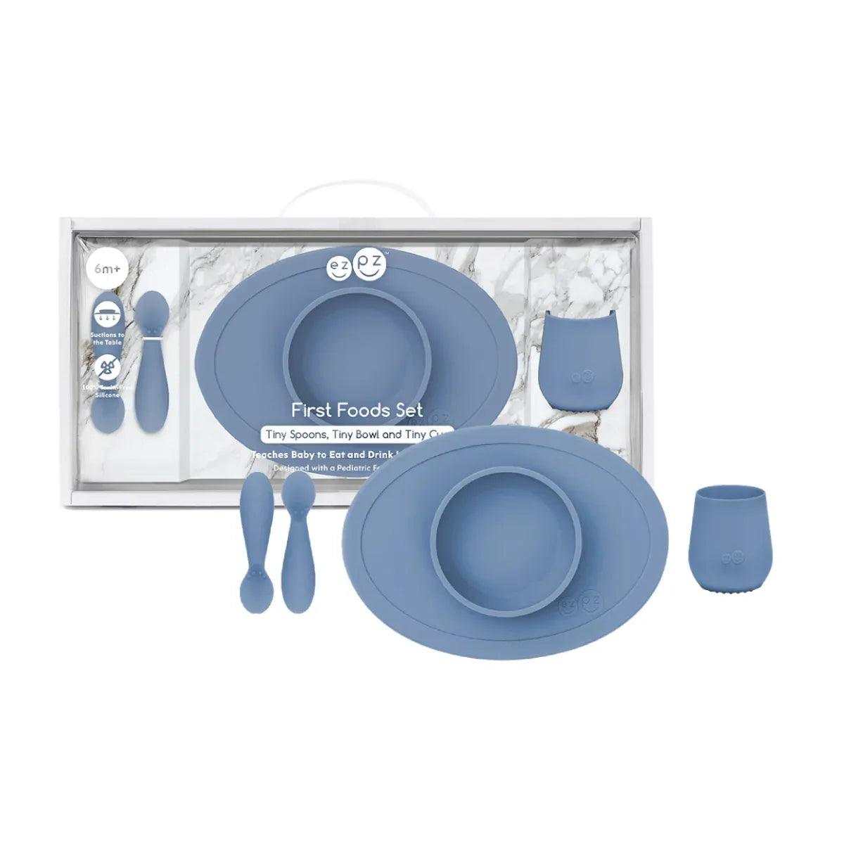 EZPZ First Foods Set BLUSH | Le BéBé Store EZPZ First Foods Set BLUSH | Le BéBé Store