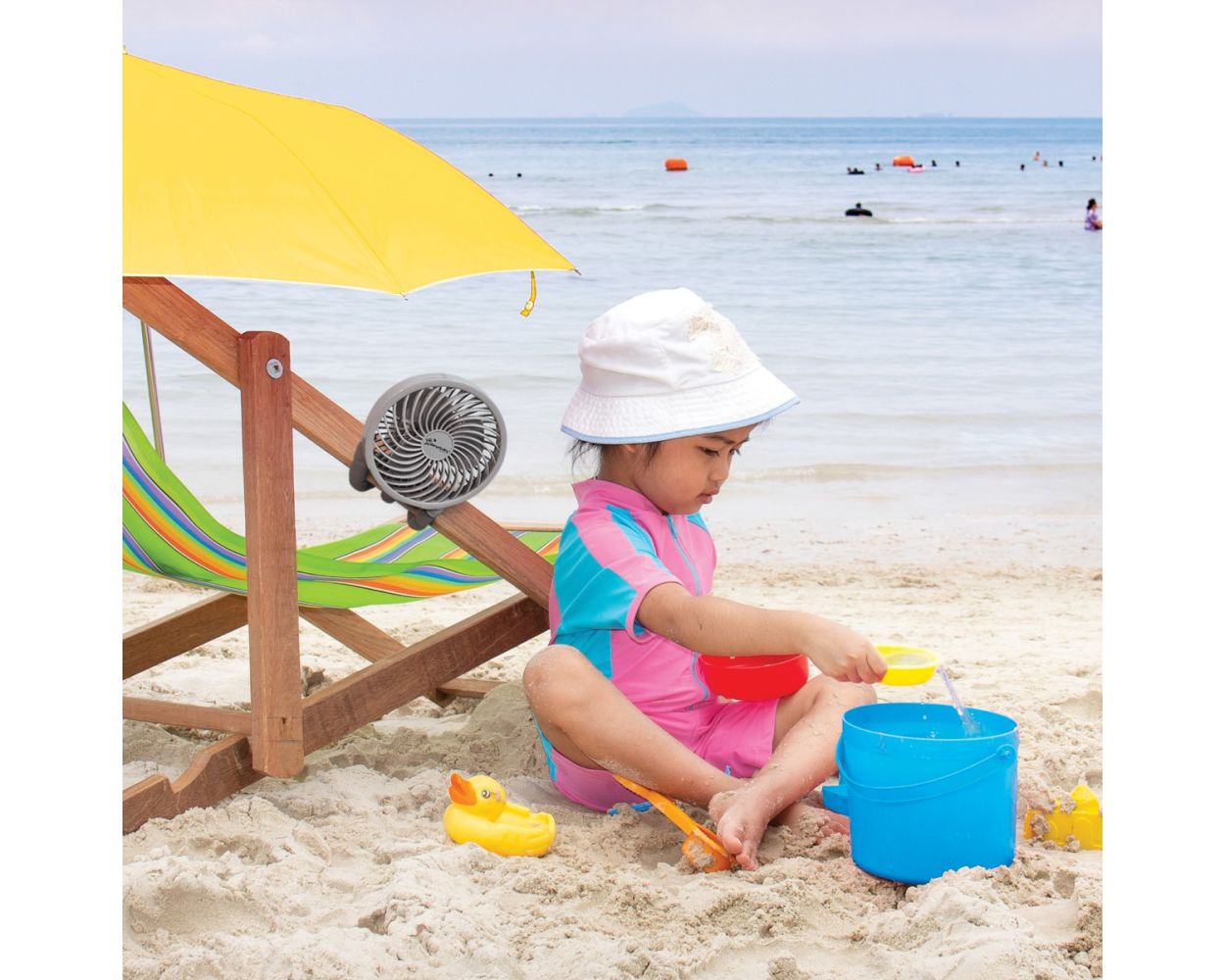 Dreambaby Smart Grip Deluxe Fan - Grey/Black