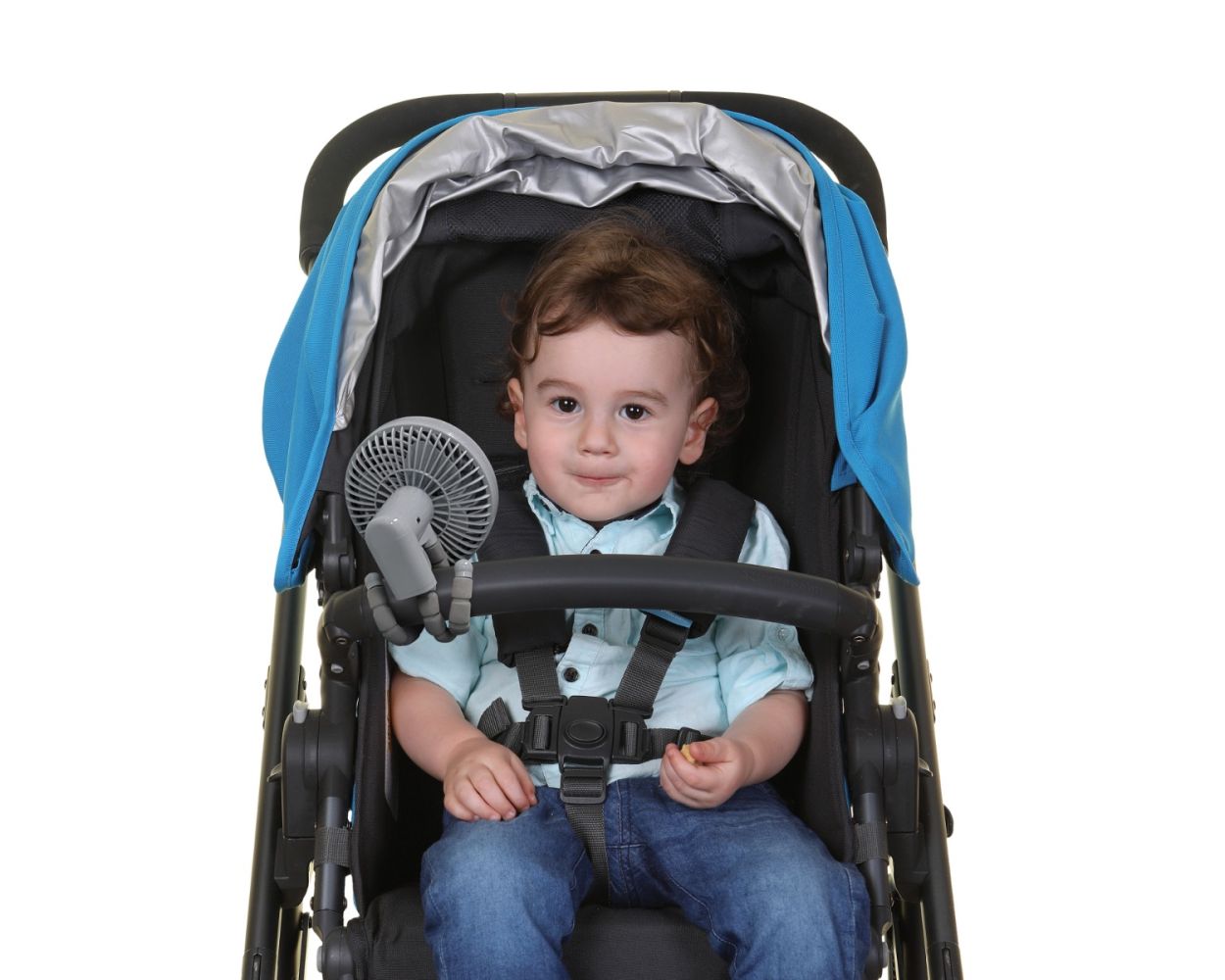 Dreambaby Smart Grip Deluxe Fan - Grey/Black