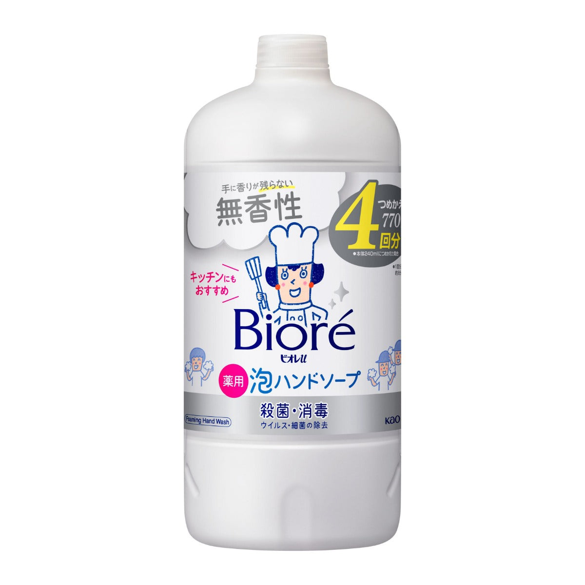Biore Foaming Hand Soap Refill, 770ml - Fragrance-Free (Exp 02/28)