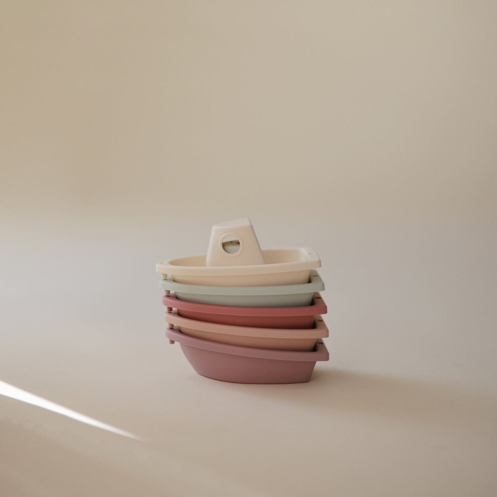 Mushie Bath Boats, 5pcs (3 Colors) - Pupsik Singapore