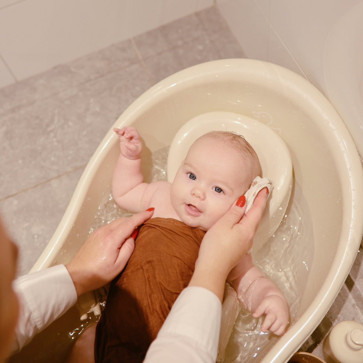 Mushie Cotton Washcloth, 5pk (2 Designs)