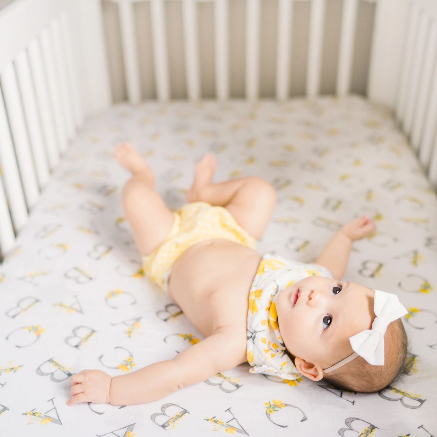 Bebe Au Lait Luxury Muslin Fitted Crib Sheet (70x130cm) (7 Designs) - Pupsik Singapore