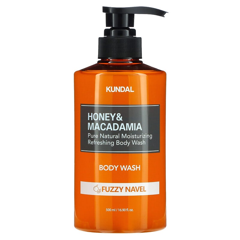 Kundal Honey & Macadamia Pure Body Wash, 500ml - Fuzzy Navel (Exp 01/27)