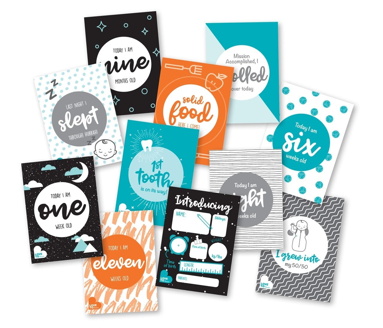 Love to Dream Milestone Cards