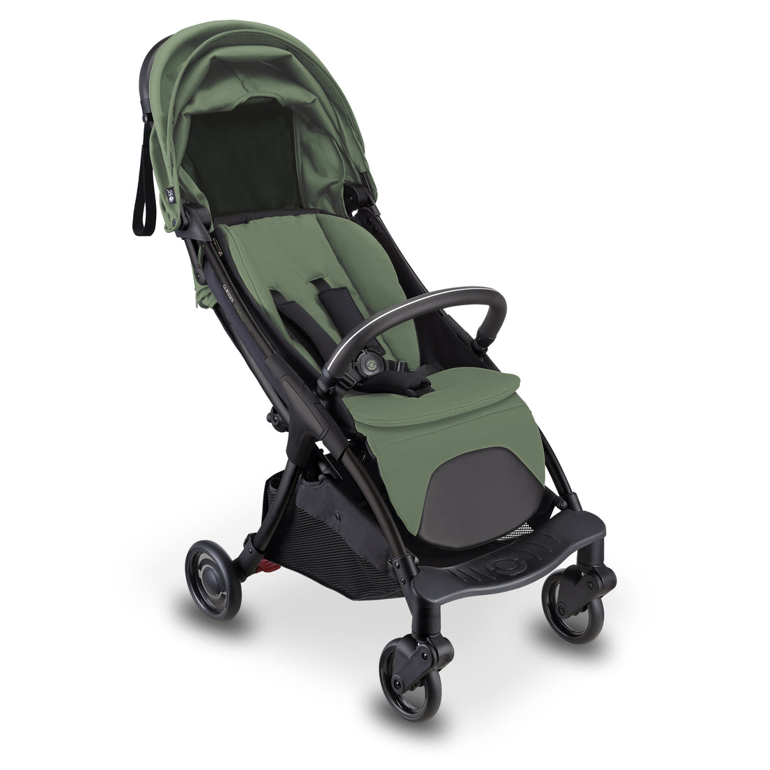 Globber Stroll Lite Compact and Foldable Stroller - Olive