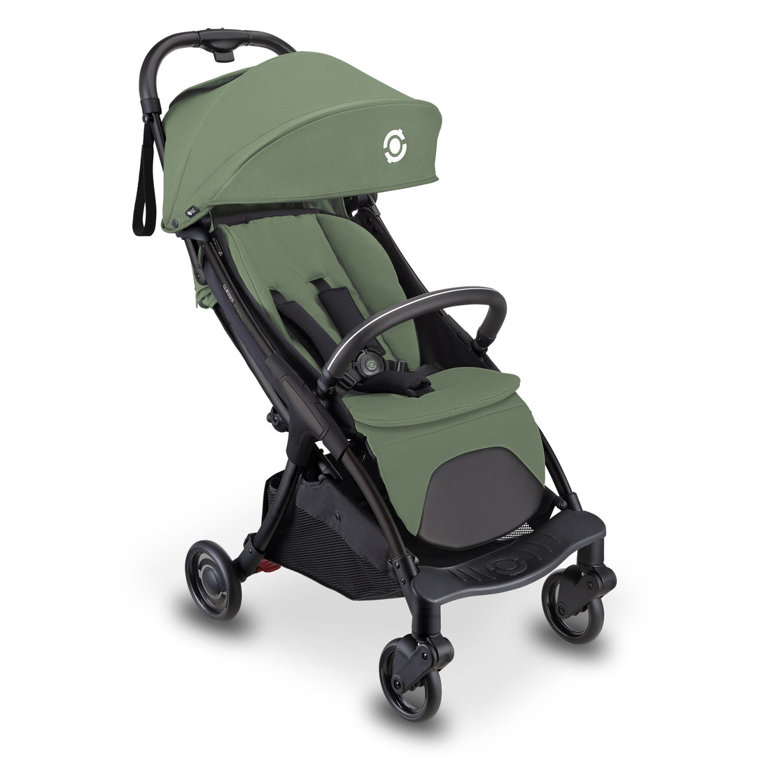 Globber Stroll Lite Compact and Foldable Stroller - Olive