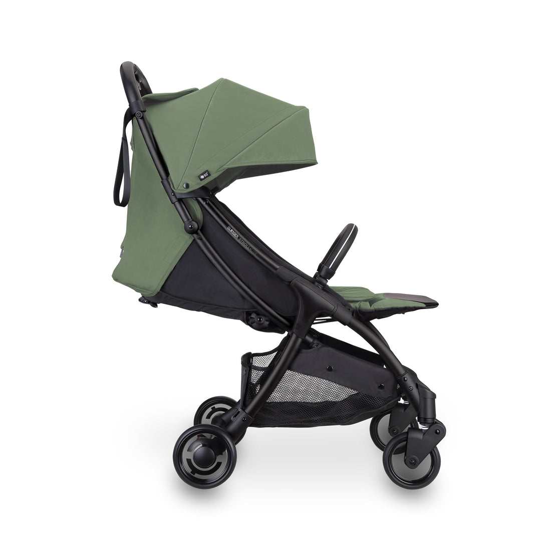 Globber Stroll Lite Compact and Foldable Stroller - Olive