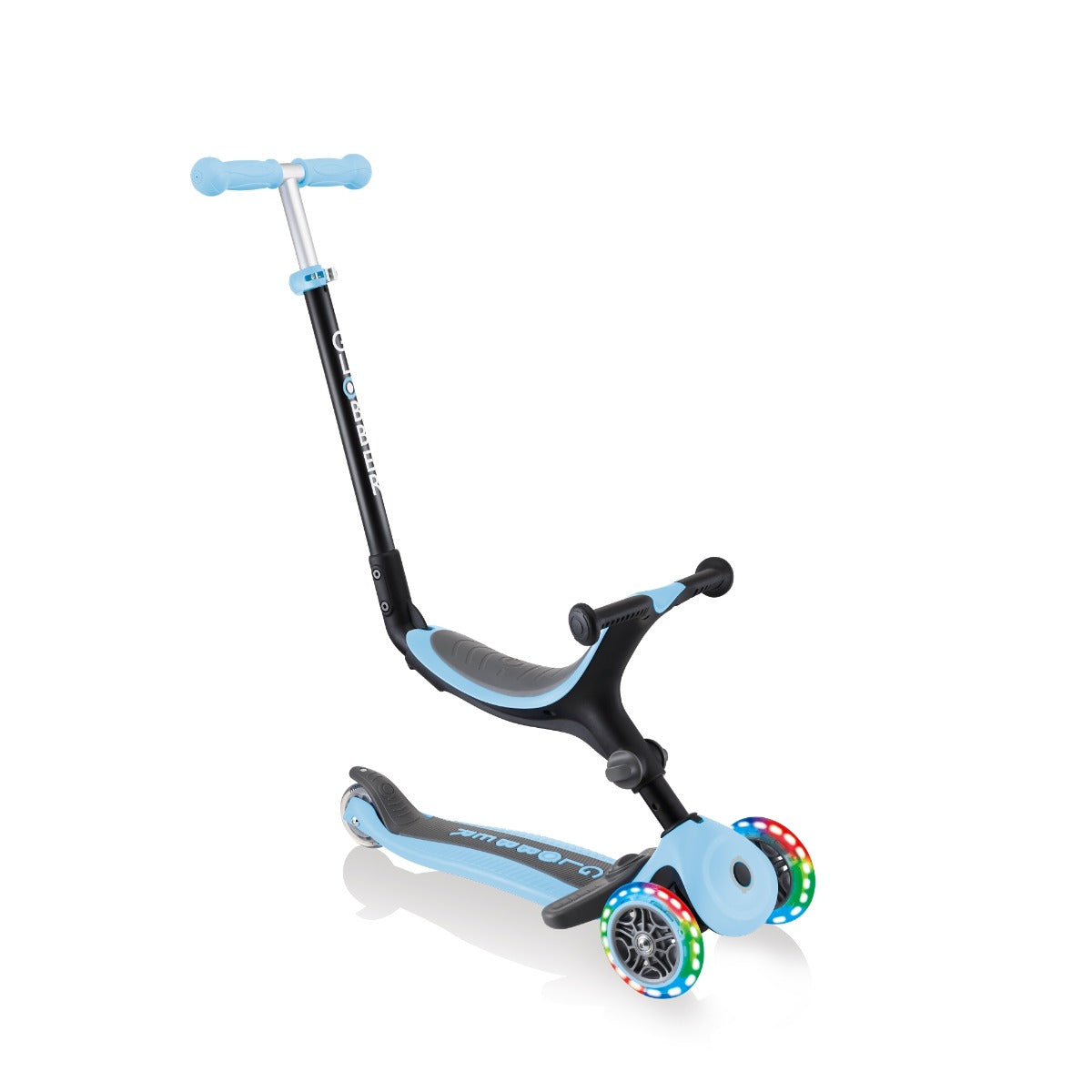 Globber GO•UP Foldable Plus Lights Scooter (LED wheels) - 2 Colors