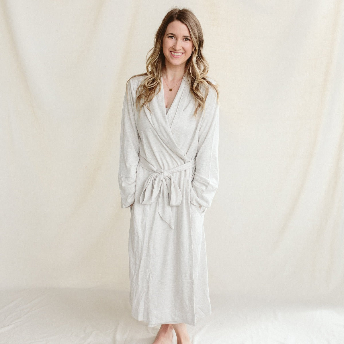 Goumi Bamboo Mom Robe - Storm Gray (2 Sizes)