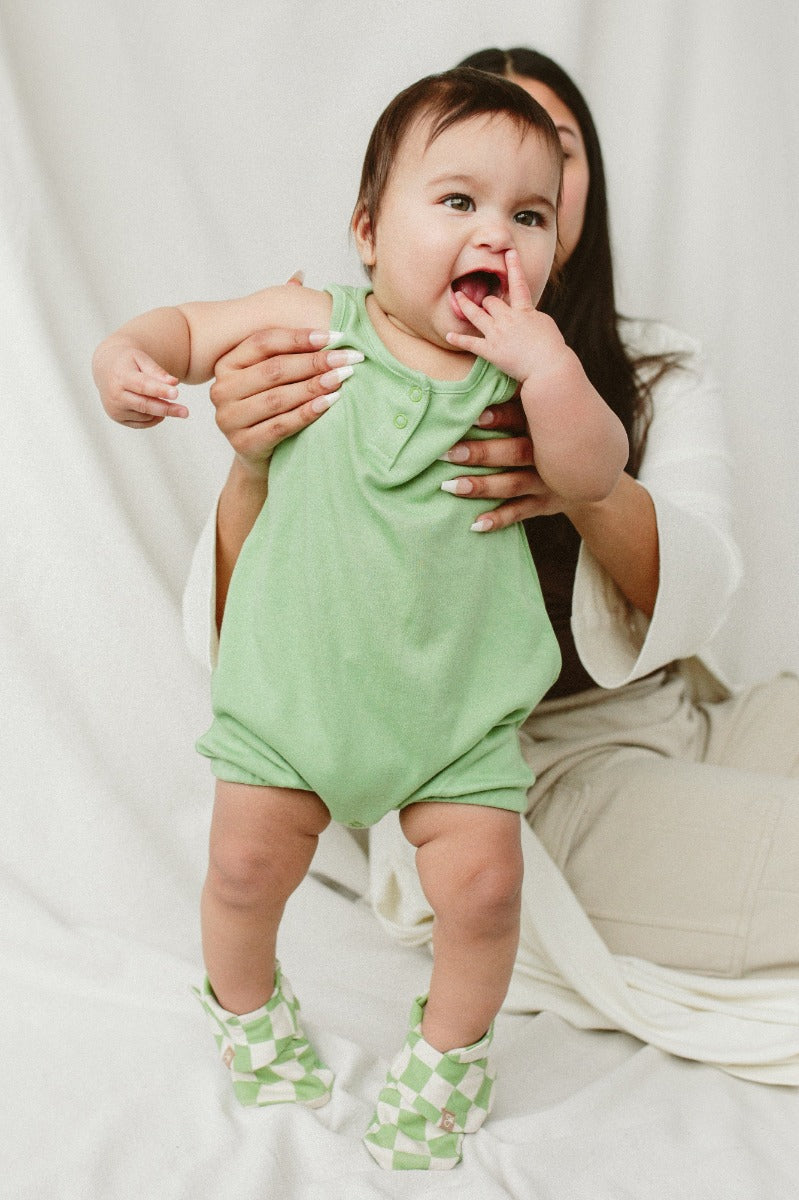 Goumi Quick Change Romper - Matcha (3 Sizes)