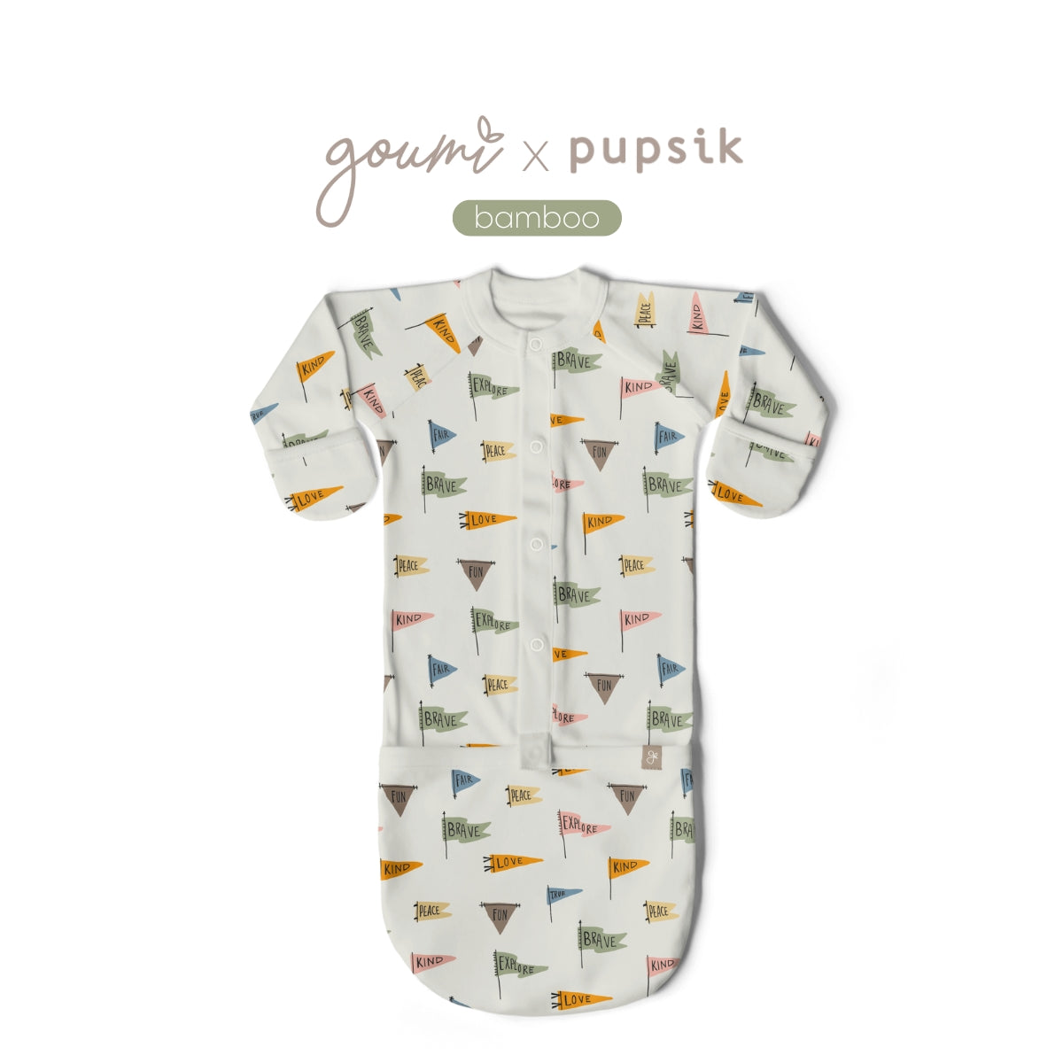 Goumi x Pupsik Bamboo 24 Hour Convertible Gown - Affirmation (2 Sizes)