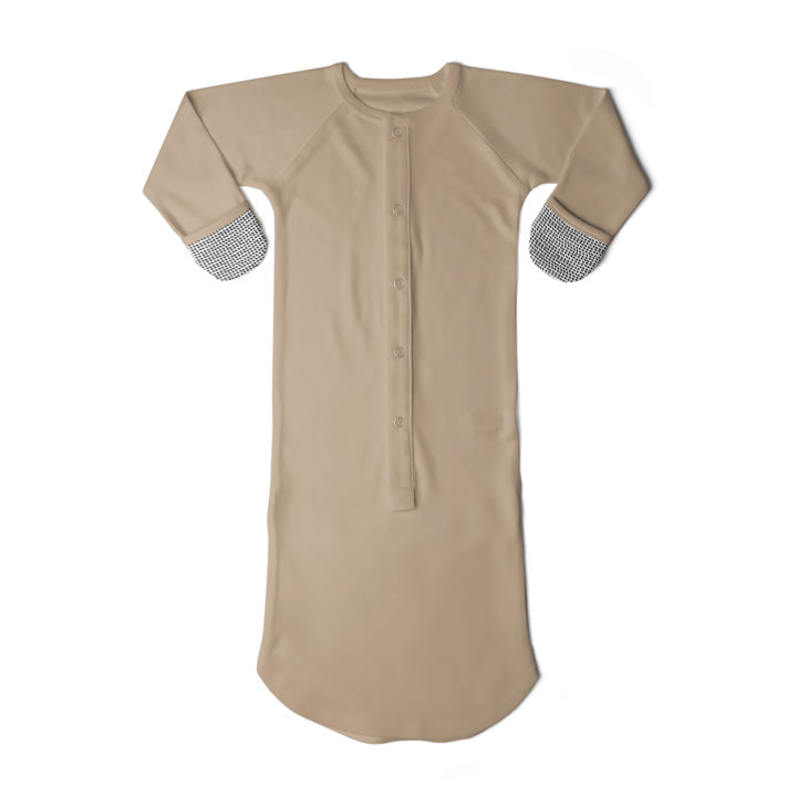 GoumiJamms Bamboo & Organic Cotton Pajamas - Sandstone (2 Sizes)