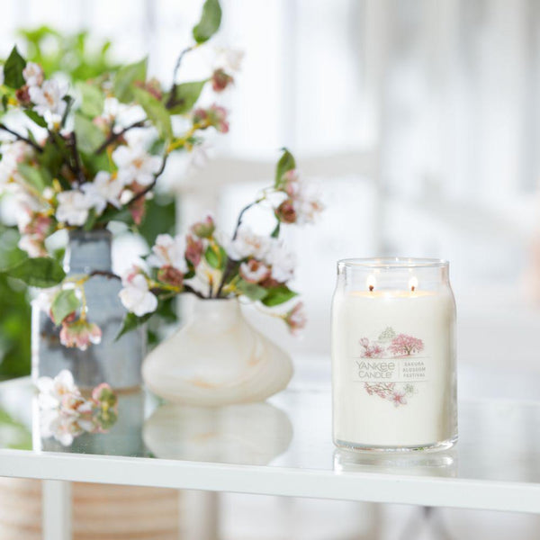 Yankee Candle Signature Large Jar Candle, 2-wicks (20oz) - Sakura Blossom Festival